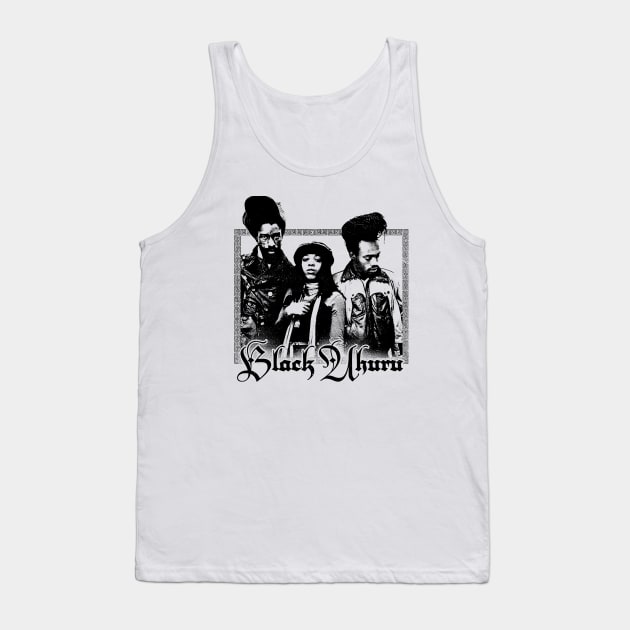 Black Uhuru Tank Top by DankFutura